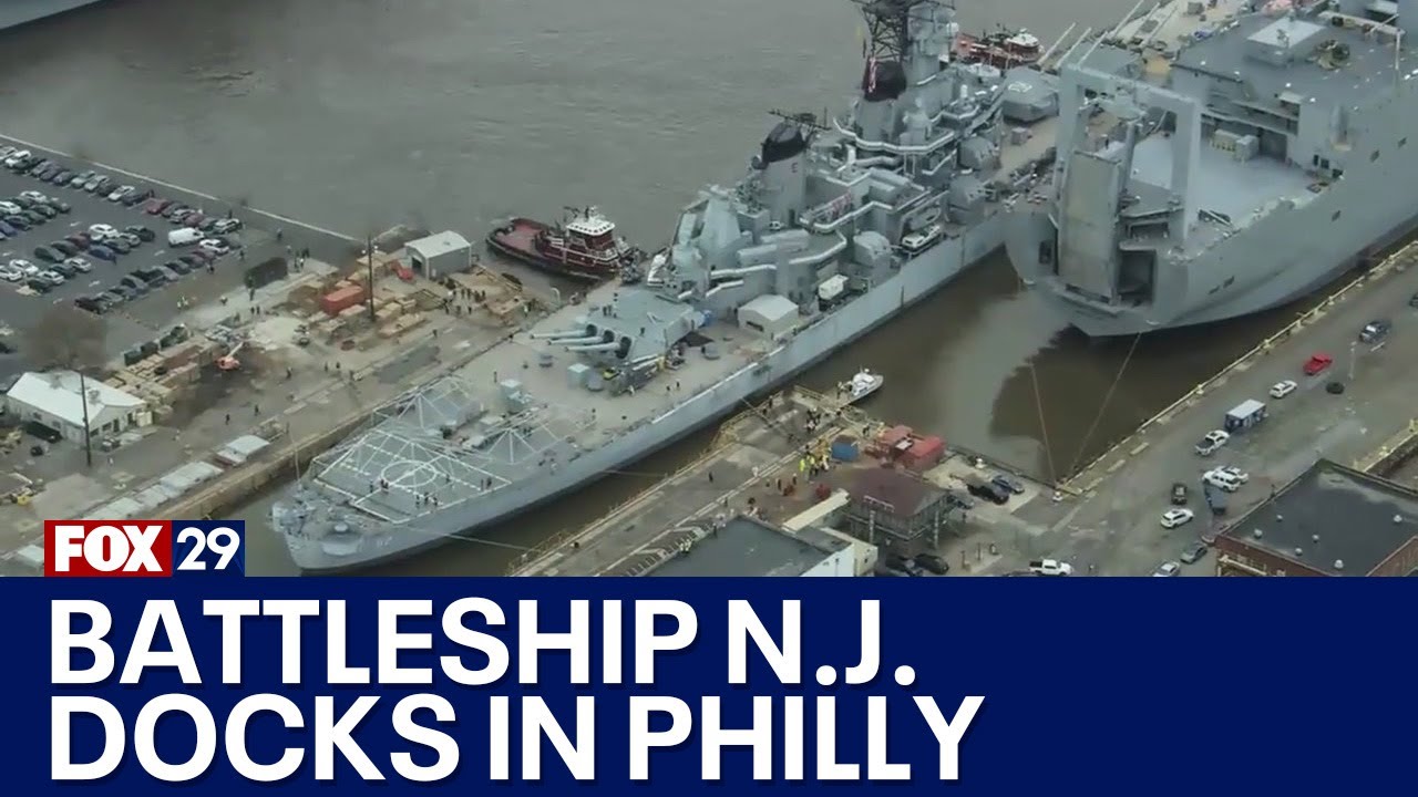 Battleship New Jersey moving to Philadelphia Navy Yard