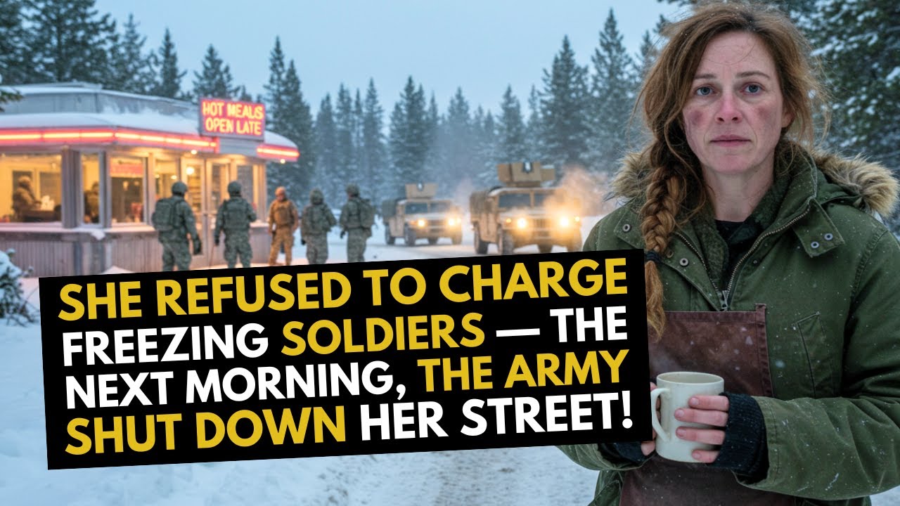 She Refused to Charge Freezing Soldiers — The Next Morning, the Army Shut Down Her Street!