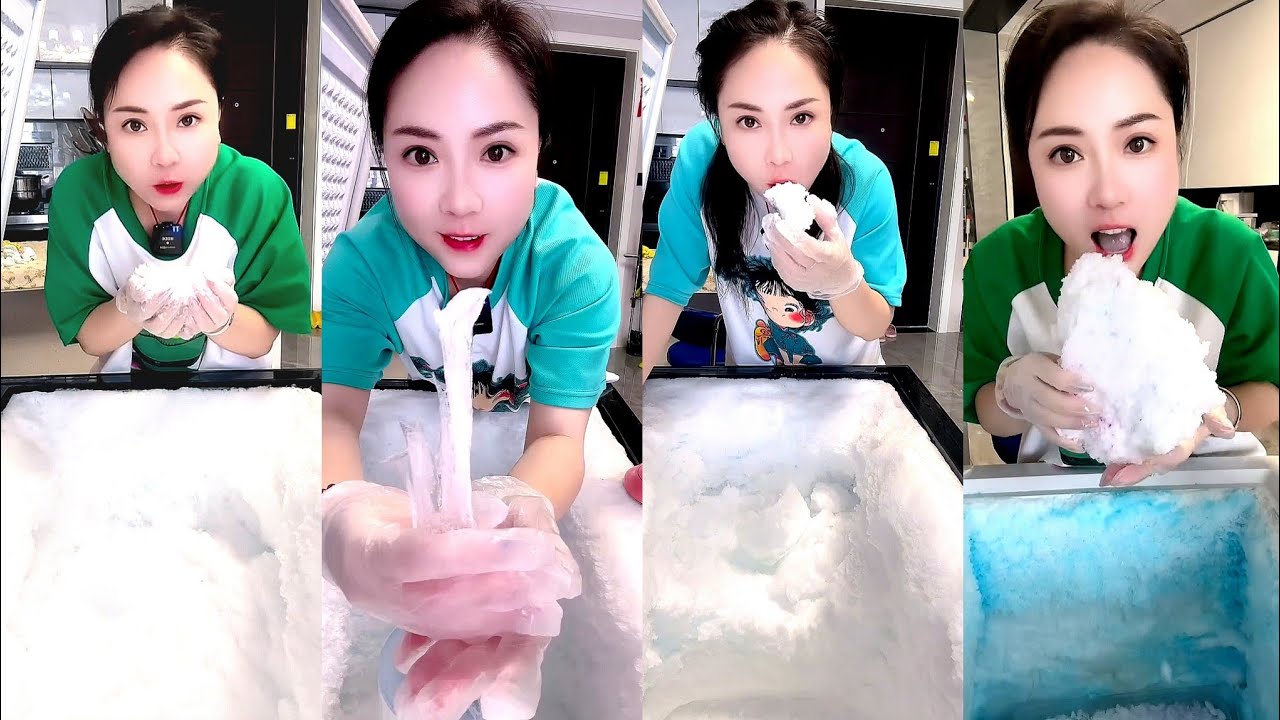 SOLO / ASMR FREEZER FROST EATING & SCRAPING / WHITE ICE / SHAVED ICE / SOFT ICE / HARD ICE