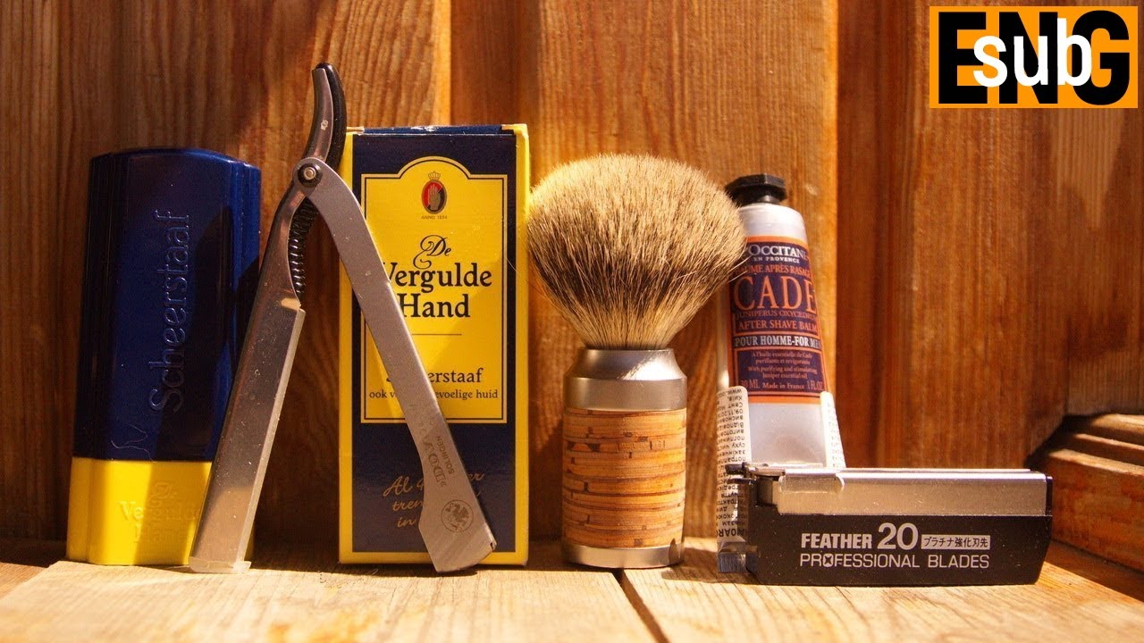 Шаветт Dovo Solingen, VERGULDE HAND shaving soap stick, L'Occitane CADE | Бритьё с HomeLike Shaving