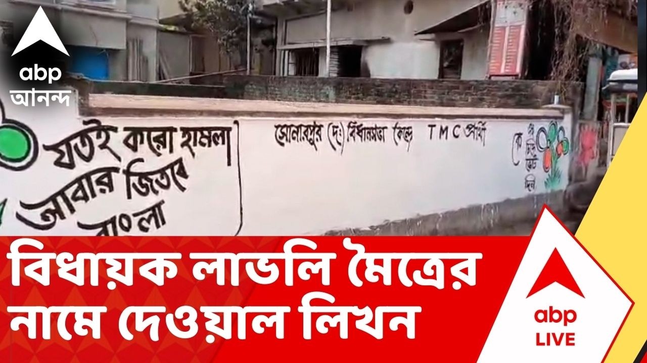 TMC News: সোনারপুর দক্ষিণের তৃণমূল বিধায়ক লাভলি মৈত্রের নামে দেওয়াল লিখন