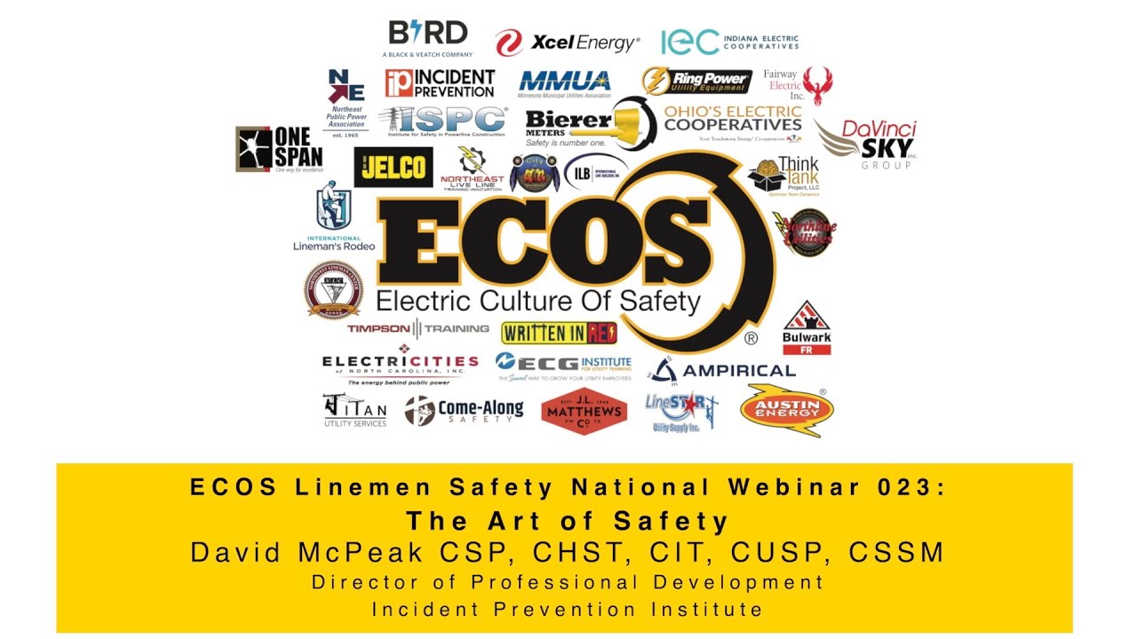 ECOS LSNW 023: THE ART OF SAFETY, David McPeak at Incident Prevention Institute #incidentprevention