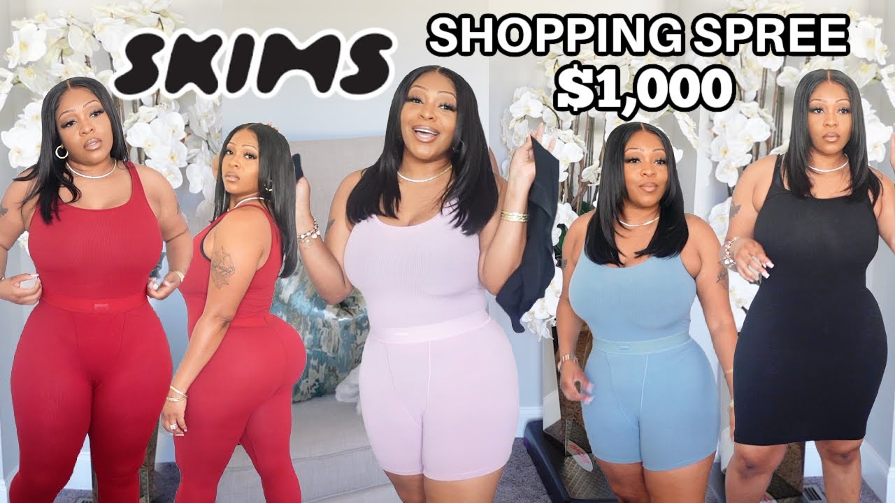 No Budget Skims Shopping Spree | Kim Kardashian Try On Haul Skims Clothing | Skims Review
