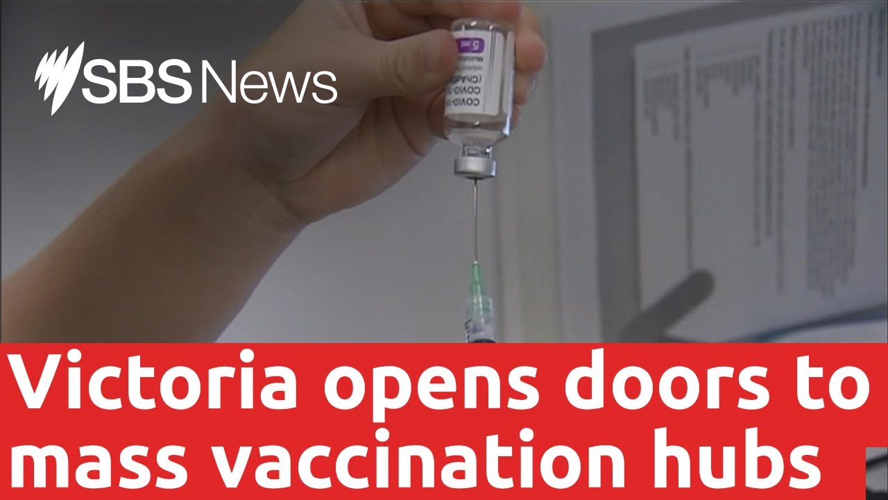 Mass vaccination hubs open in Victoria I SBS News