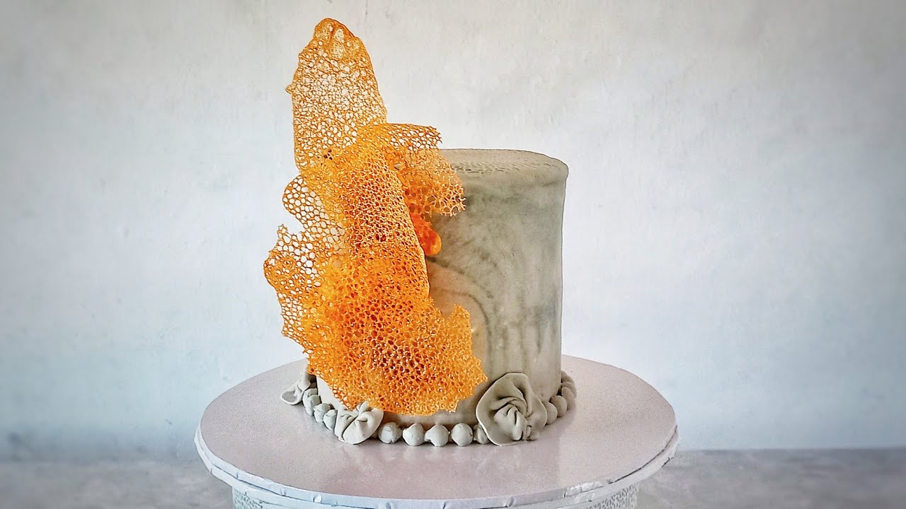 How to Make Stunning Coral Tuile For Cake  | Cake Decoration |