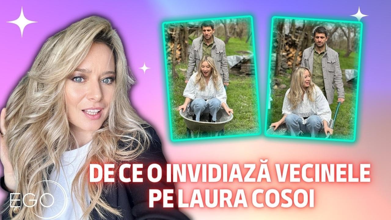 Laura Cosoi, invidiată de vecine. Ce face Cosmin Curticăpean când este singur acasă cu fetele
