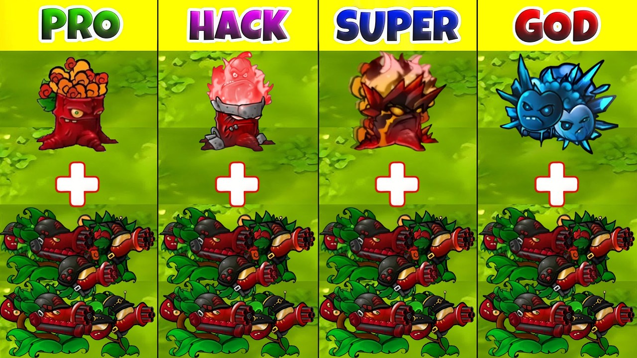 PVZ Fusion 3.4 Challenge - Team Cherry Pea & Torchwood vs Obsidian Gargantuar - Who Will Win?