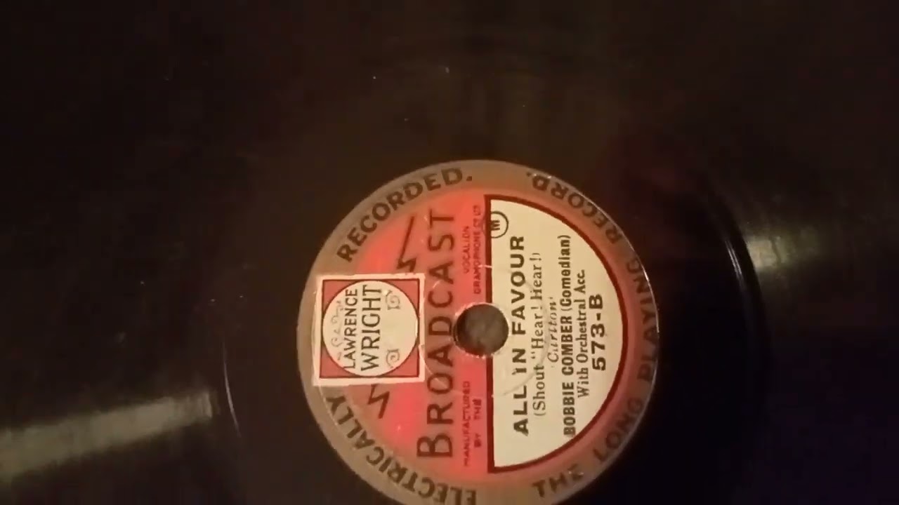 Bobbie comber comedian record I brought last week 