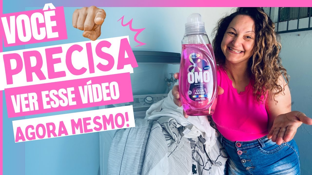 Testei o Novo OMO Ciclo R&aacute;pido e o Resultado Me Surpreendeu! 😱💙 Nunca Vi Um Sab&atilde;o Assim 