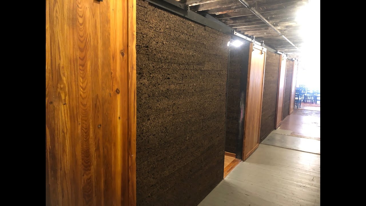 Wall partitions made from insulation cork