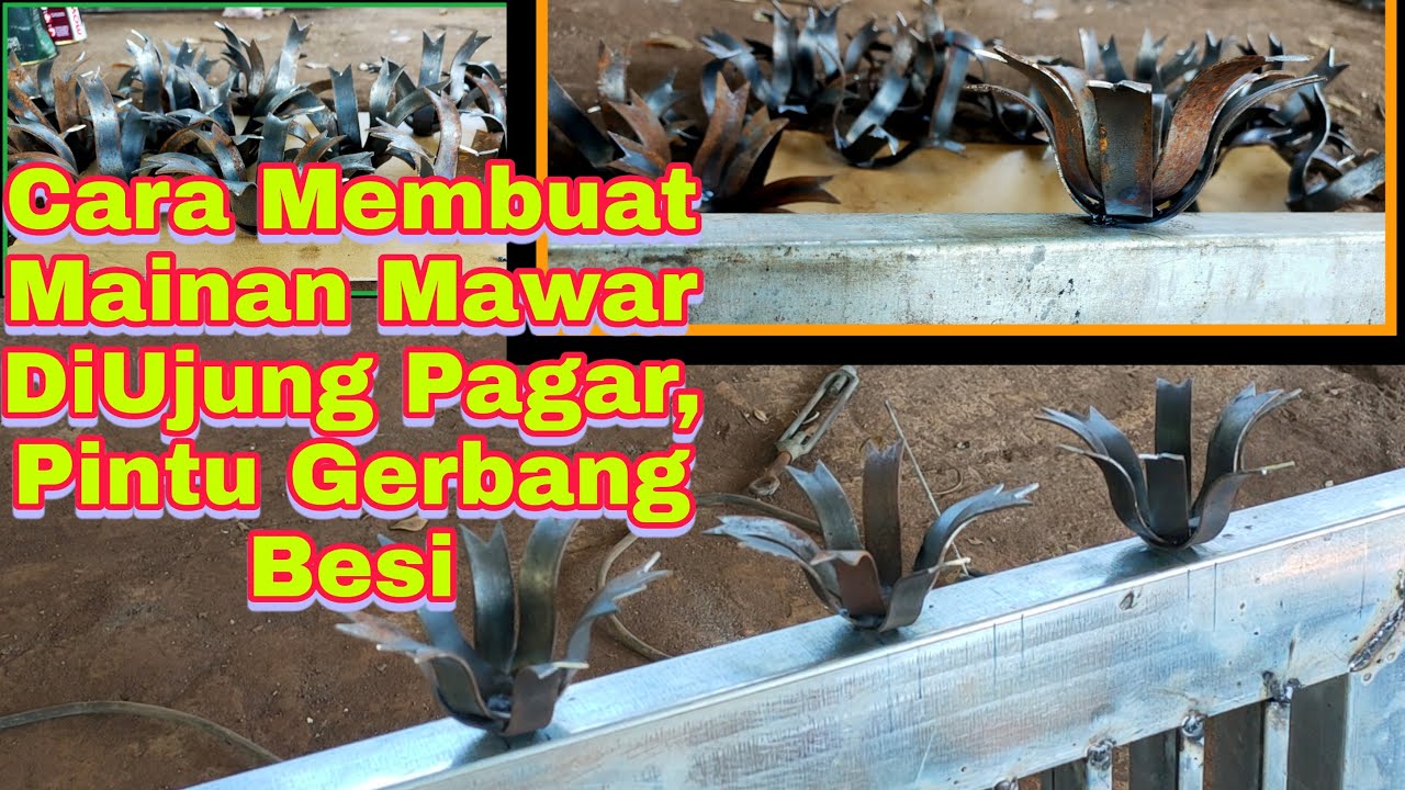 Cara Membuat Mainan Mawar Berduri Tombak diAtas Pintu Gerbang dan Pagar Besi