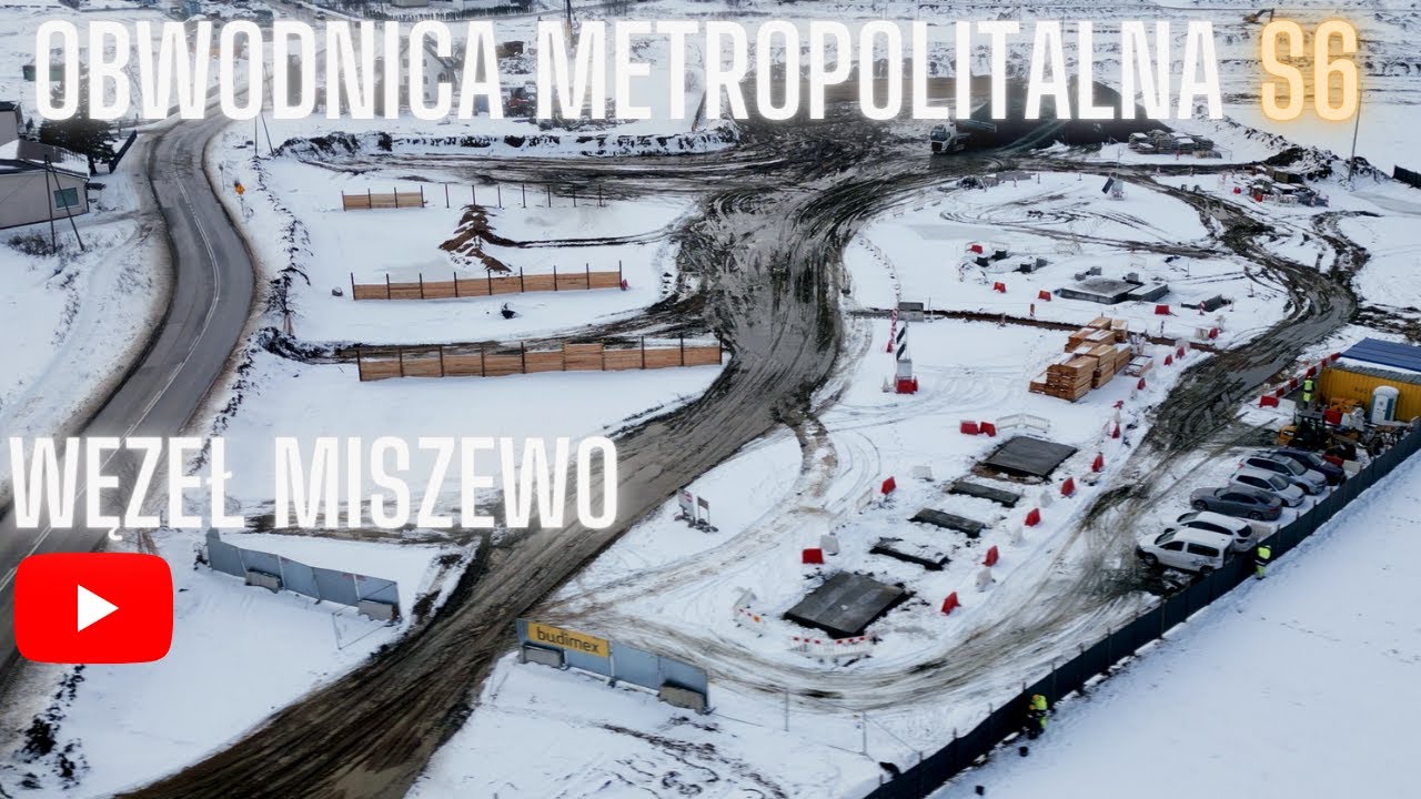 Obwodnica Metropolitalna Trójmiasta - Węzeł Miszewo 02.2023 | 4K | Dji mini 3 pro footage/cinematic