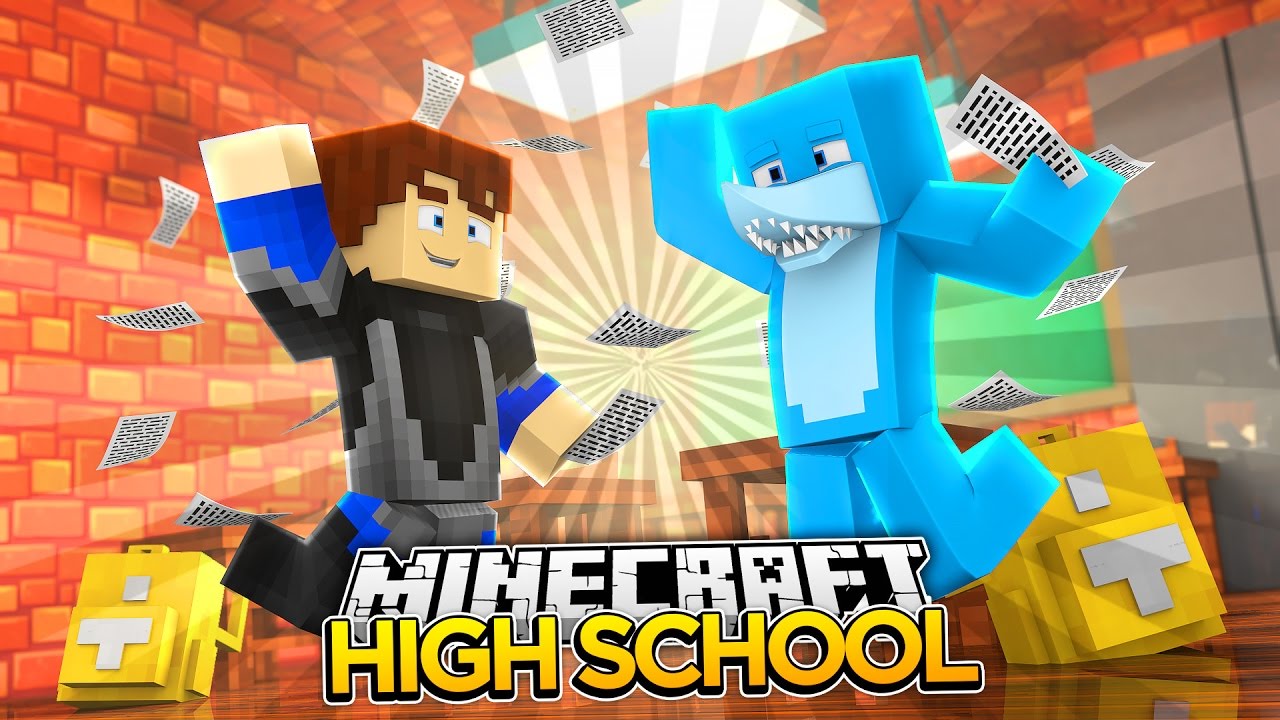 Minecraft - SCUBA STEVE AND SHARKY FAIL AN EXAM - Sharky & Scuba Steve Adventures
