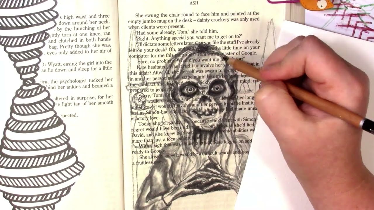 Learning From My Mistakes Whilst Sketching The Crypt Keeper #artjournalwithme