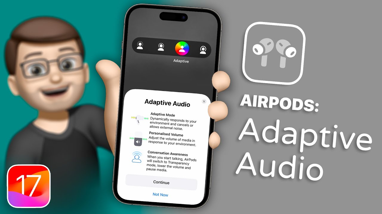 Что такое технология AirPods Adaptive Audio и как она работает на iOS 17?