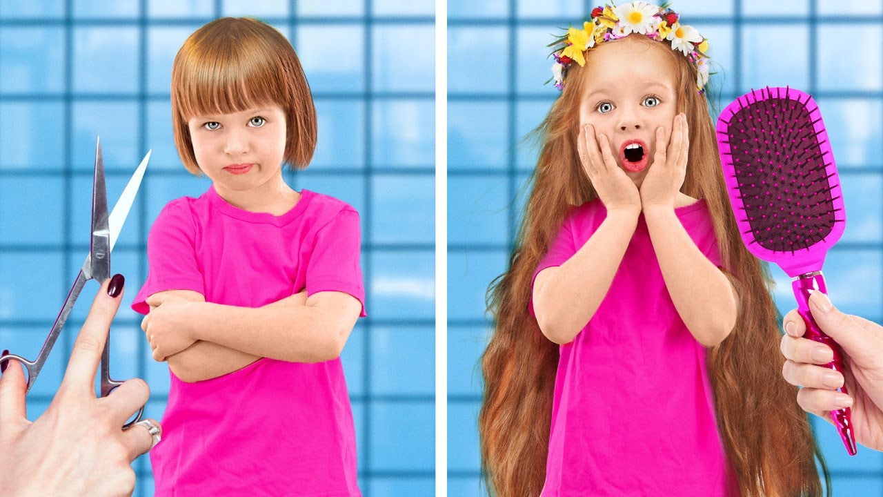 CAPELLI CORTI Vs CAPELLI LUNGHI || Fantastiche acconciature che puoi ripetere facilmente