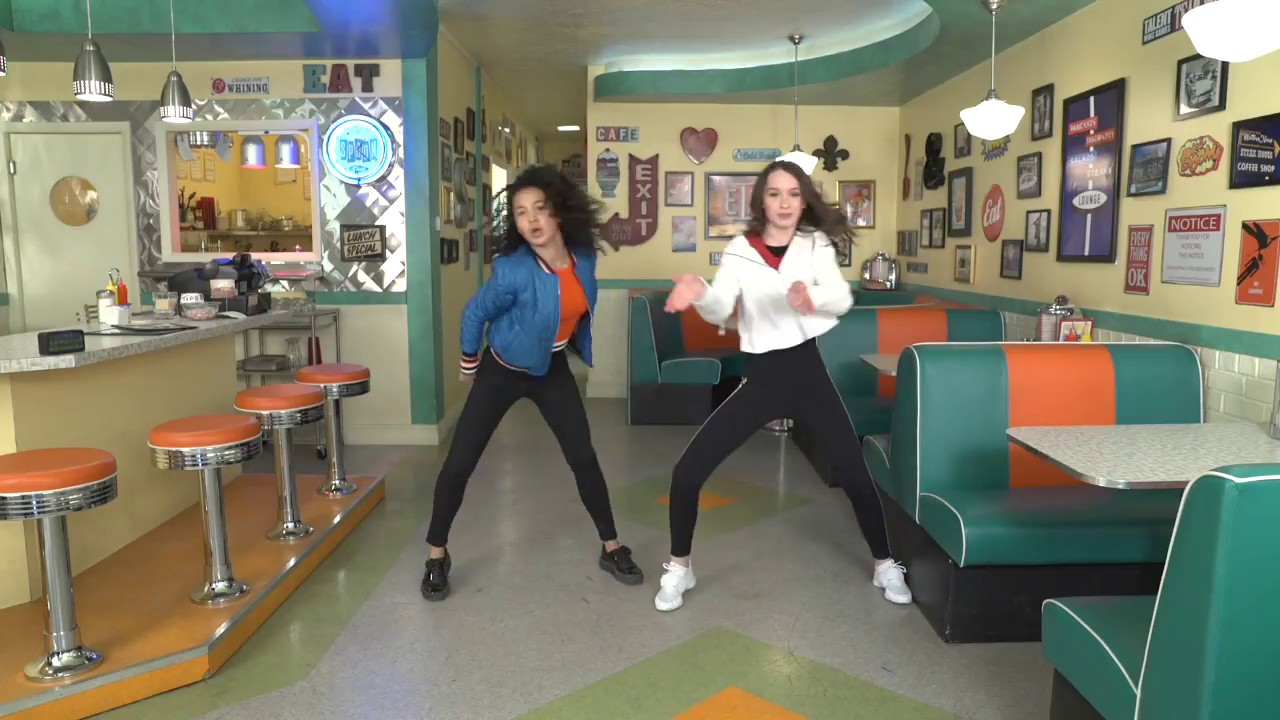 Taylor Hatala and Sofia Wylie dancing to 
