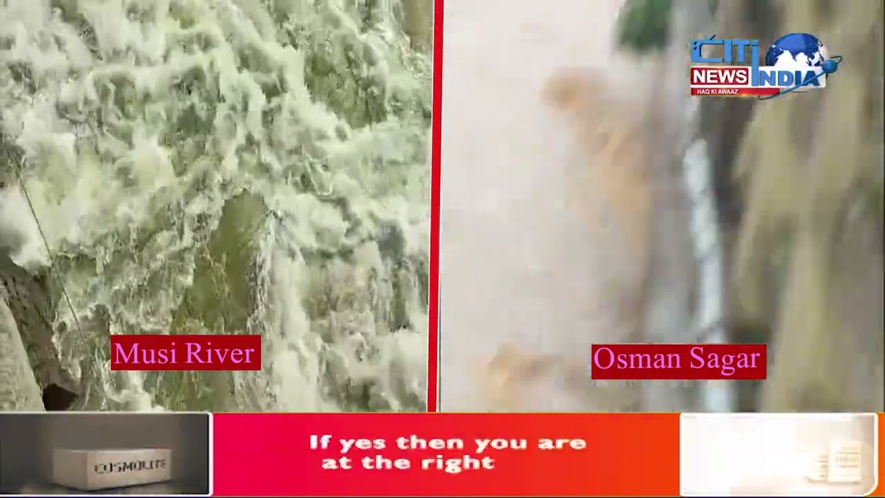 Heavy Inflows In Musi River and Osman Sagar | Citindia News