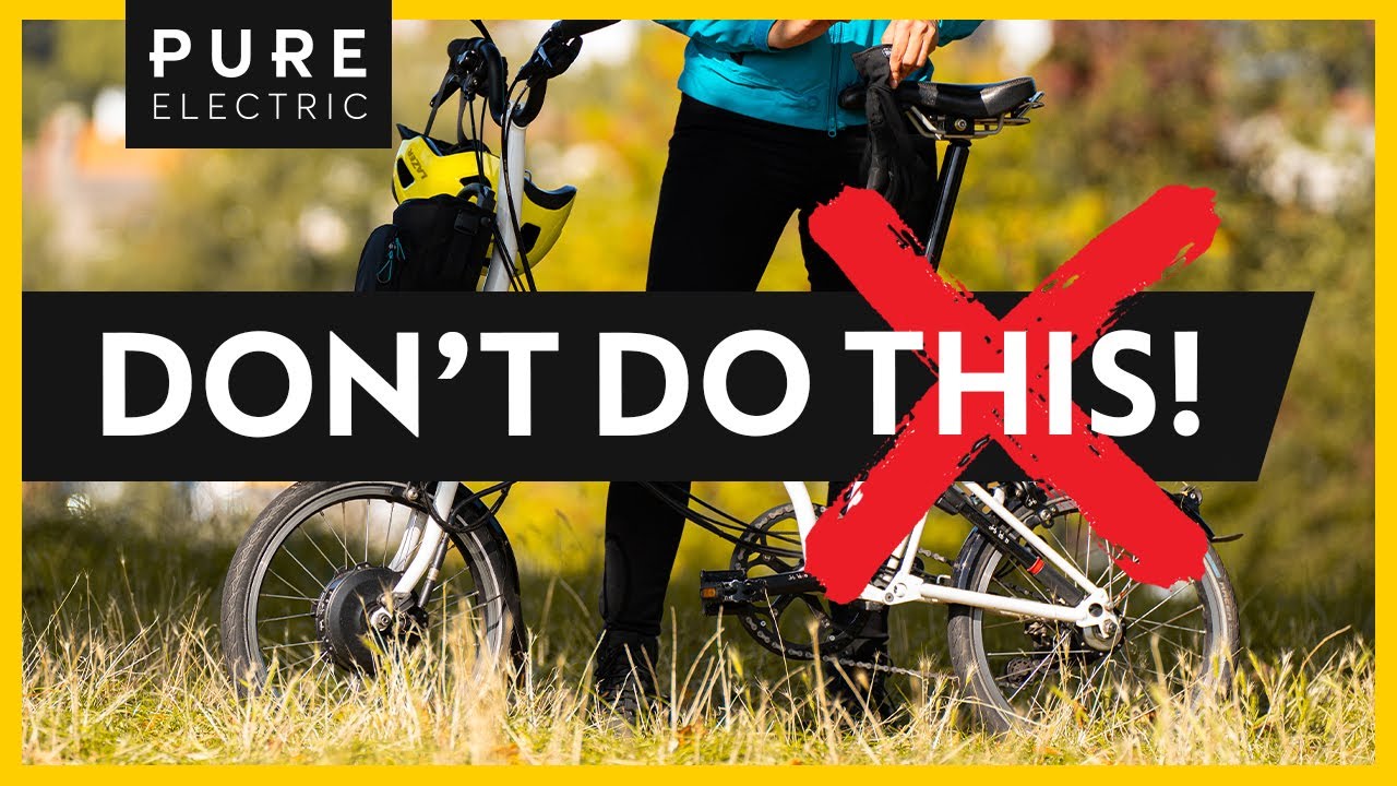 How NOT To Destroy Your Electric Bike
