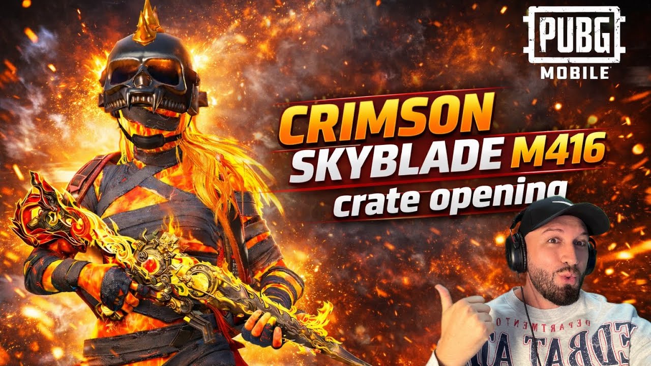 CRIMSON SKYBLADE M416 OPENING | PUBG MOBILE