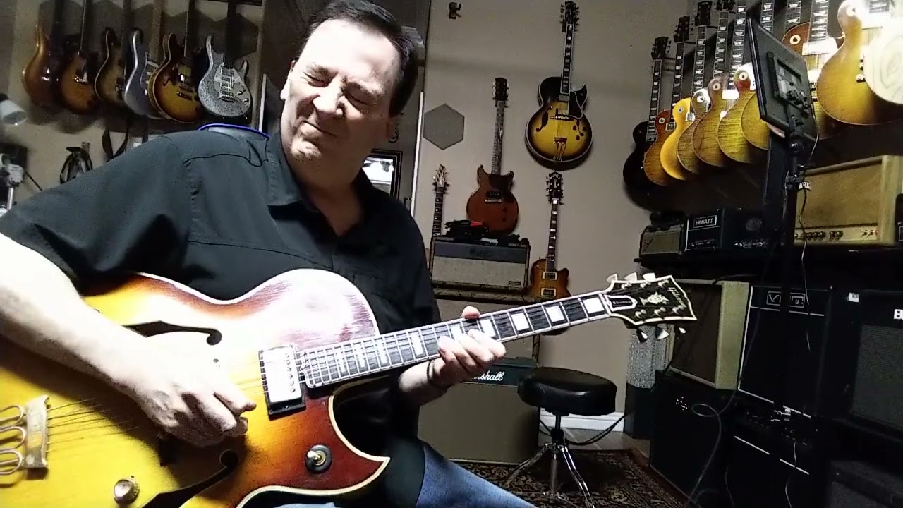 1963 Gibson Byrdland and Trainwreck Express Amplifier