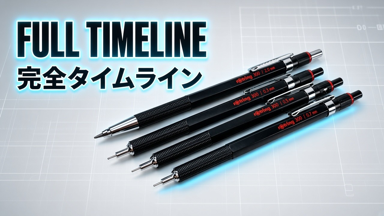 Best Lightweight Pencil? rOtring 300 Review, Timeline & Rare Variants