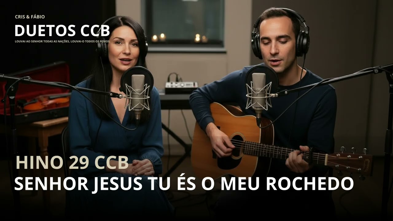 HINO 29   Senhor Jesus Tu És o Meu Rochedo   Cris e Fábio Duetos CCB