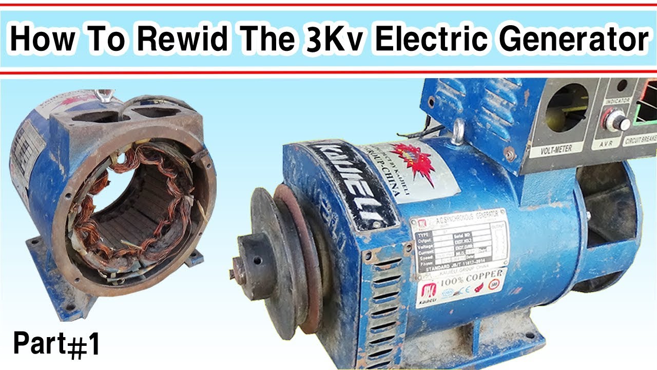 How To Rewind The 3 Kw Electric Generator Part#1