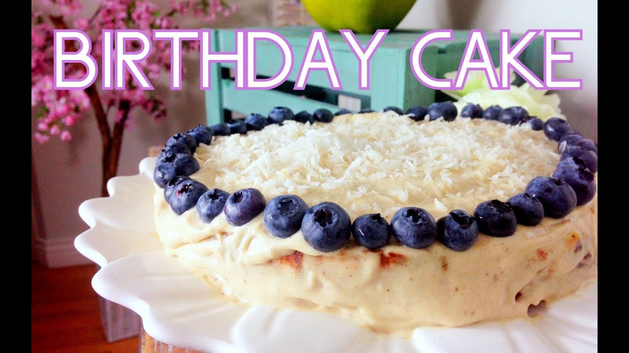 Lemon Blueberry Birthday Cake | Cheap Clean Eats