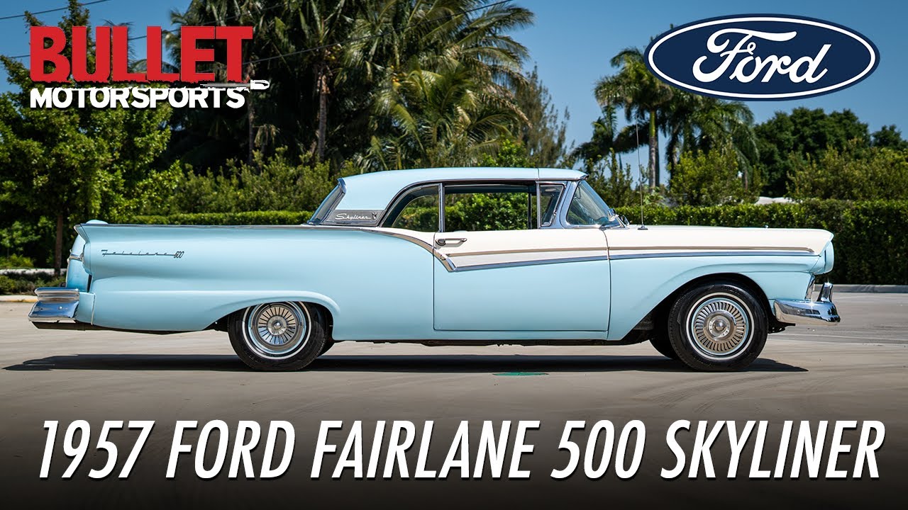 1957 Ford Fairline 500 Skyliner | 4K | Drop that top!