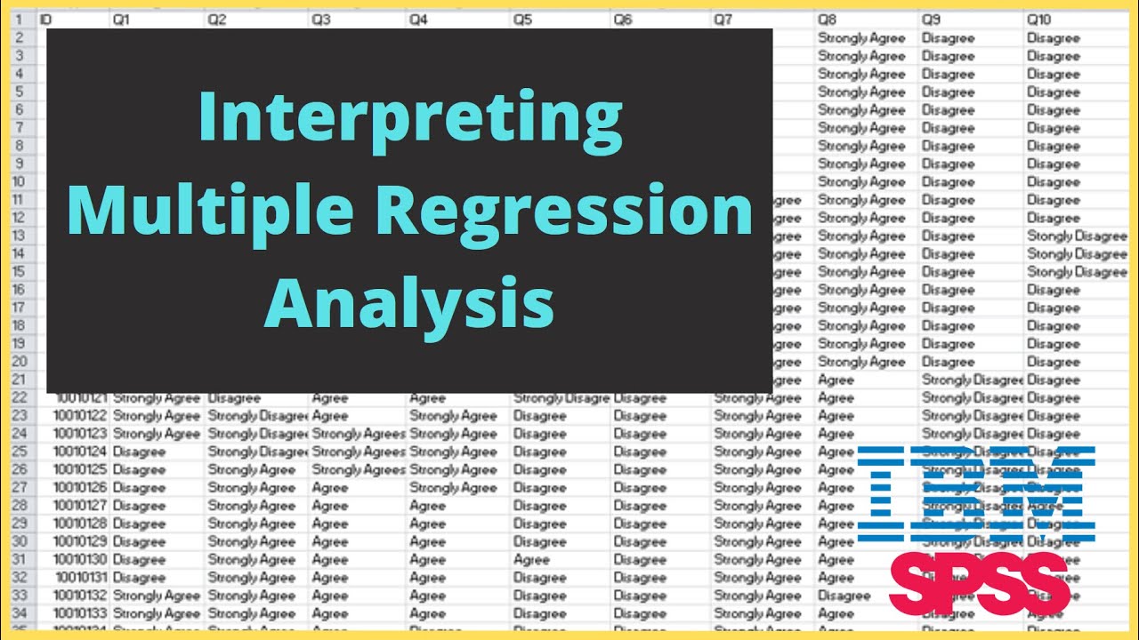 SPSS Tutorial: Interpreting Multiple Regression Output