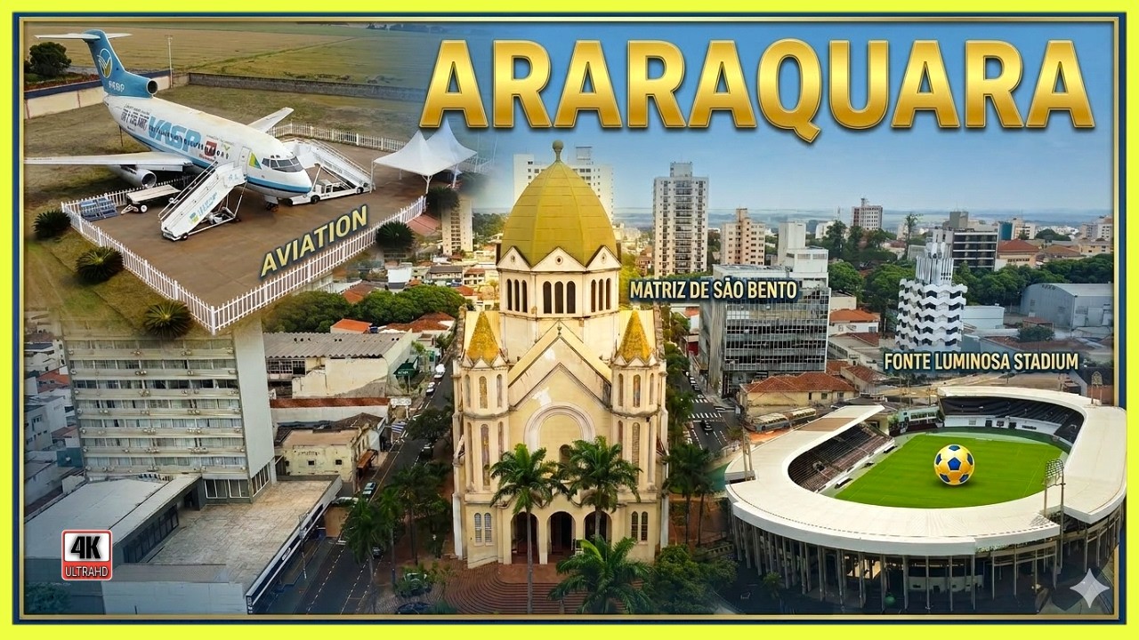 Araraquara SP - A Morada do Sol Hoje completa 207 anos (4k)