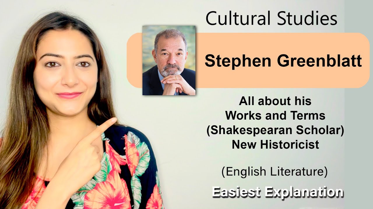Stephen Greenblatt|Works & Terms|NTA NET English literature #ugcnetenglishliterature#culturalstudies