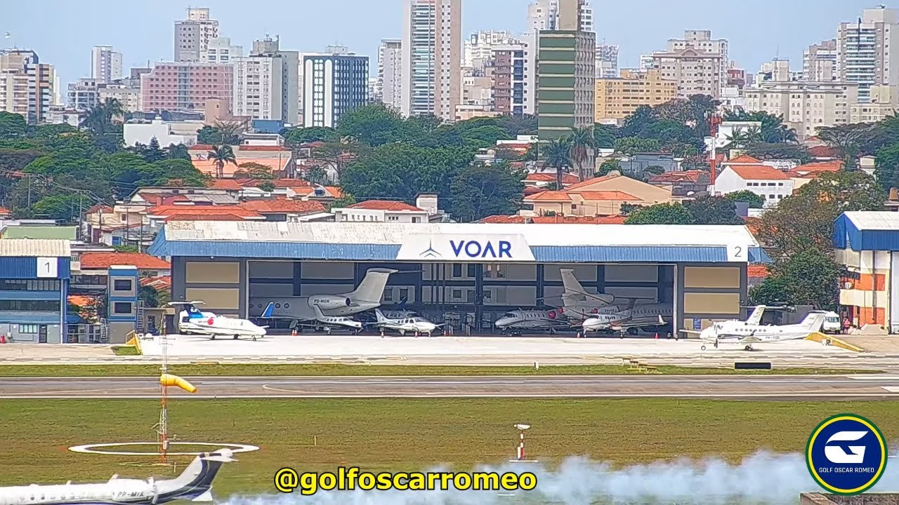 MOMENTO EXATO DO ESTOURO DOS PNEUS DO PP-MIX EM CONGONHAS  CMTEs, CONTROLADOREs e BOMBEIROS PARABÉNS