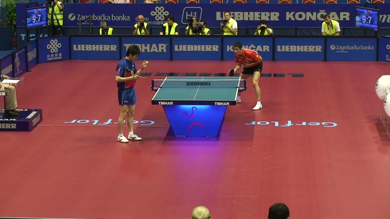Ryu Seung Min (KOR) - Wang Liqin (CHN): SF at the 2007 World Championships in Zagreb
