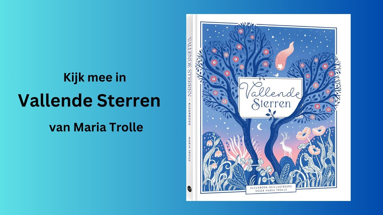 Kijk mee in Vallende Sterren. Het nieuwe boek van Maria Trolle. #adultcoloringchannel (Dutch)
