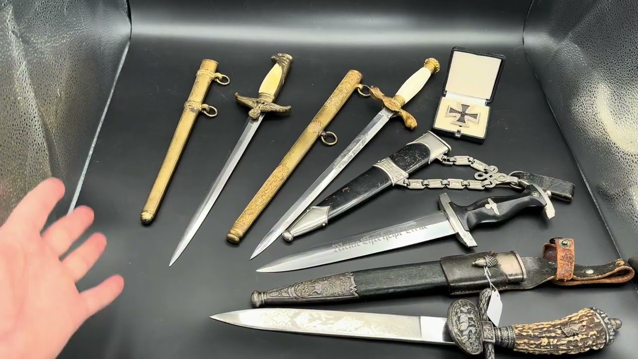 Rare SS leaders Dagger [MINT] most expensive hunting dagger.GOLD Government officials dagger! SOS’25