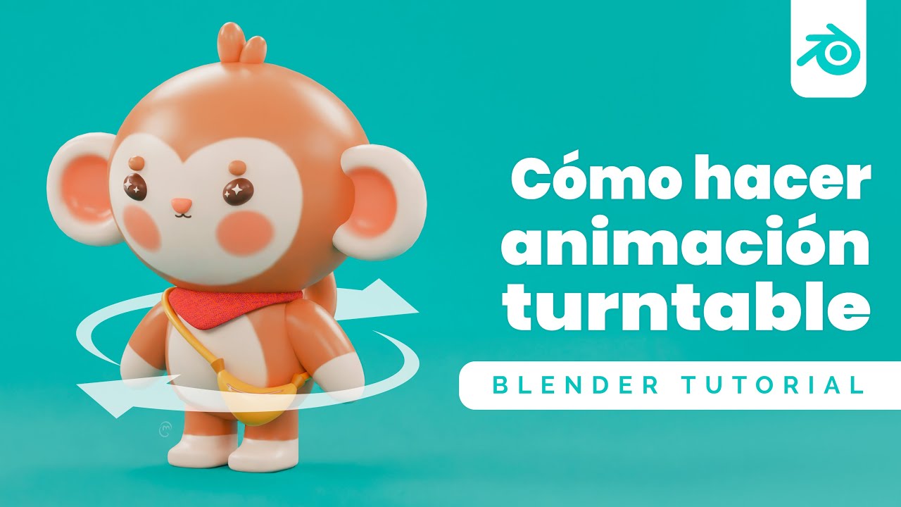 Cómo hacer una animación de rotación 360° | Turntable | Tutorial Blender en Español | Maritdoodles