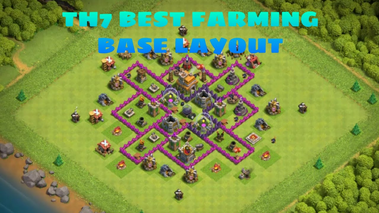 TH7 BEST FARMING BASE LAYOUT | Clash of Clans