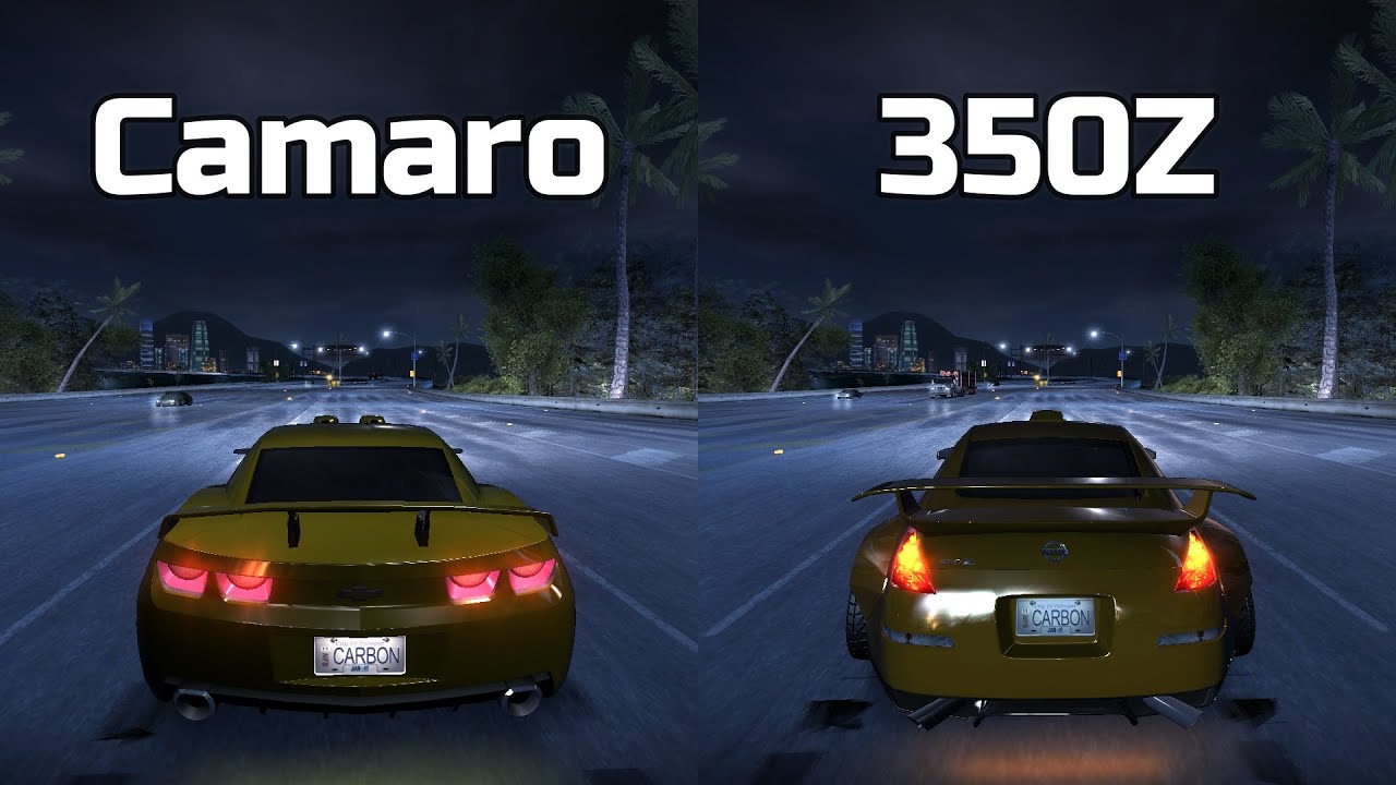 Chevrolet Camaro vs Nissan 350Z - Need for Speed Carbon (Drag Race)