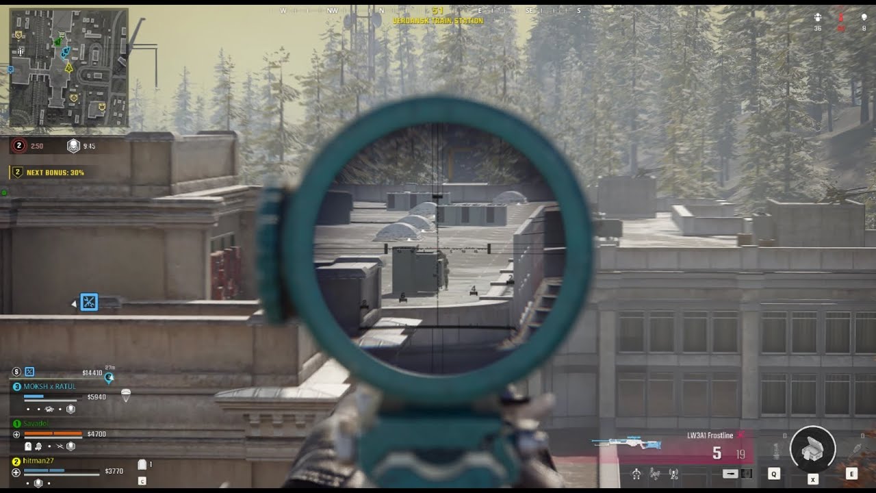 Train Station Takedown | COD Warzone Sniper Gameplay (No Commentary)