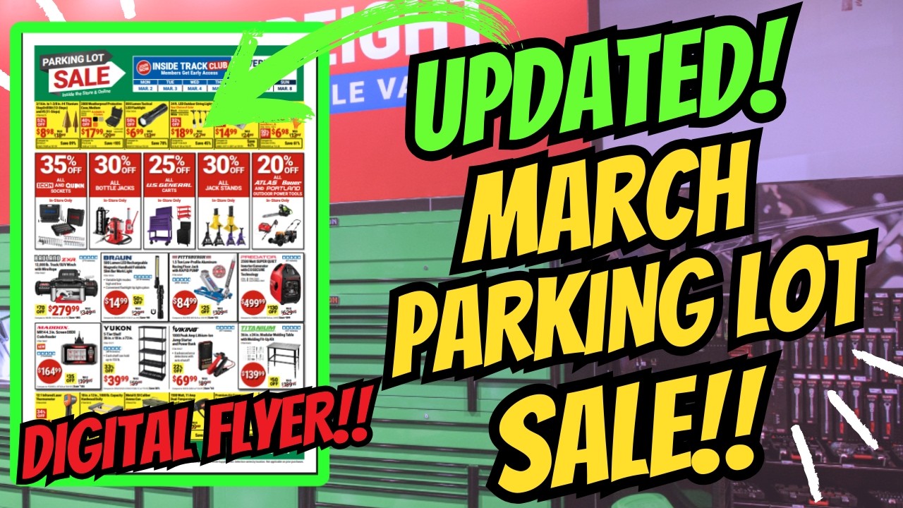 UPDATED Harbor Freight March Parking Lot Sale!! #harborfreight #marchparkinglotsale #harbro #diy