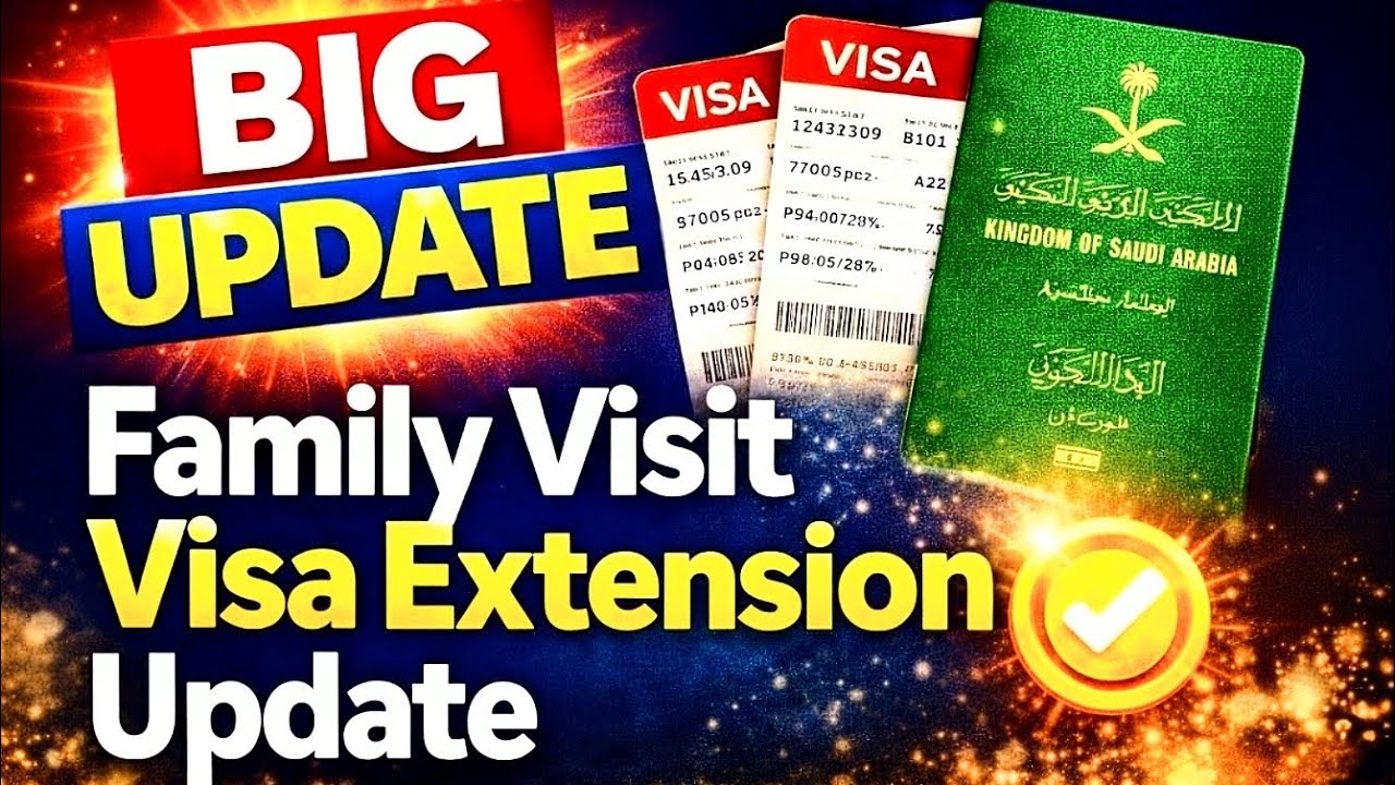 BIG UPDATE 🚨 Tawasul Request Mandatary for Visa Extension | Saudi Family Visit Visa News Today 2026