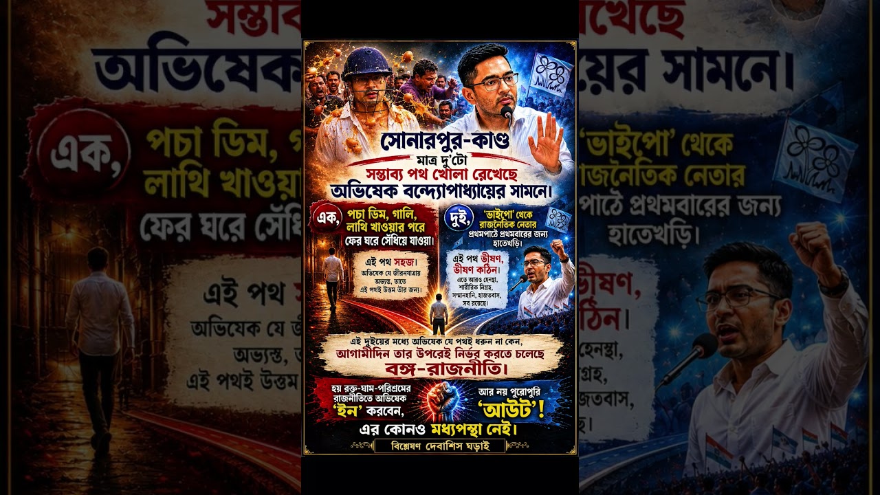 SONARPUR: A Defining Test for Abhishek Banerjee! #AbhishekBanerjee #mamatabanerjee #tmc #bengal #bjp