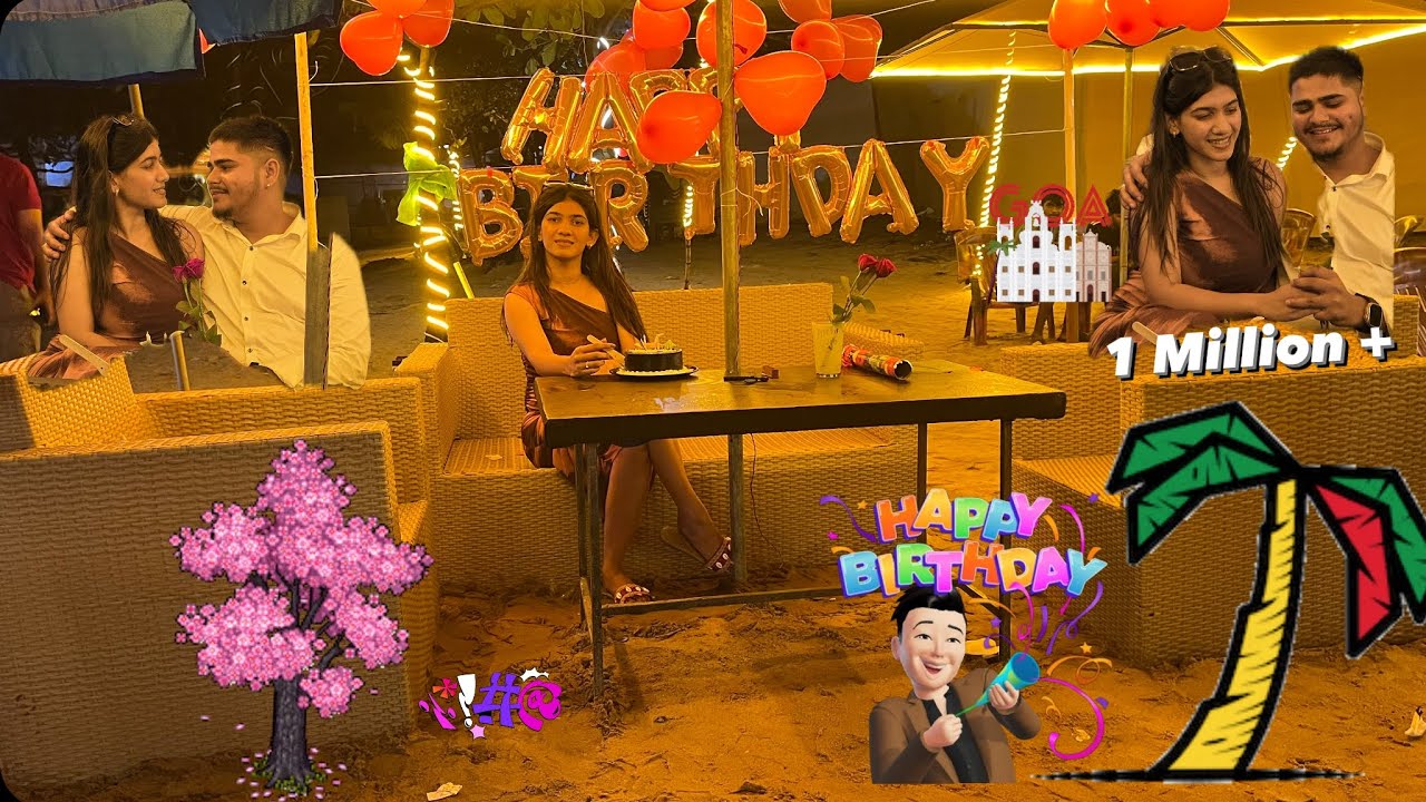 Birthday Celebration | enjoying beach ⛱️ party 🥳 | baga beach | explore goa |@tseries