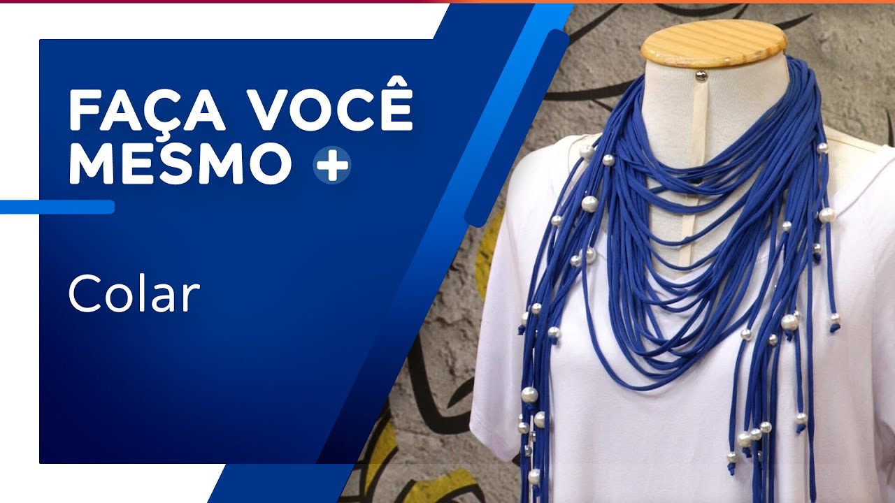 Colar com fio de malha por Tatthy Leite