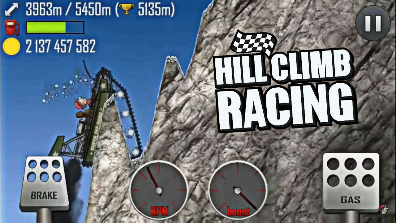 Hill Climb Racing - Mountain 5366m on SUPER Off-Road