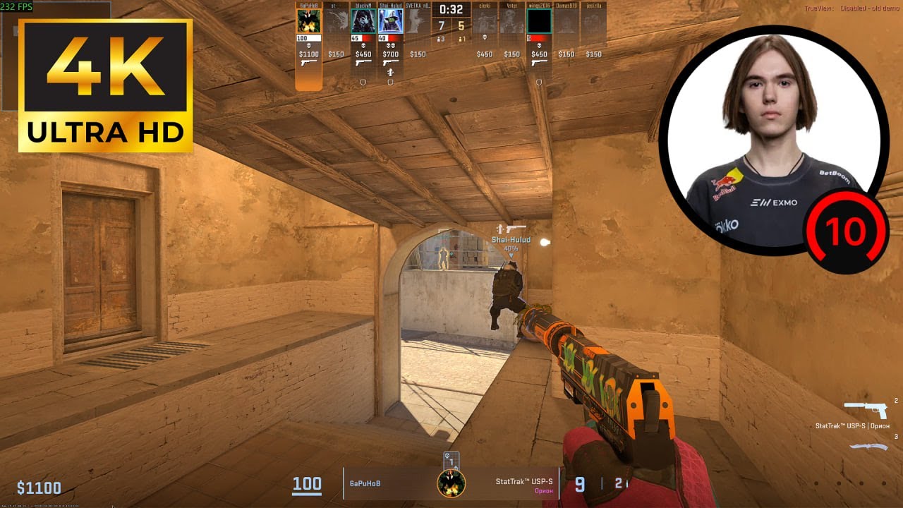 donk 4k | 4624 ELO | CS2 FACEIT #2