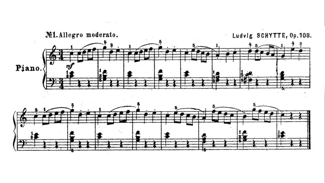 25 Melodious Studies, op. 108, nos. 1-3 by Ludvig Schytte (sheet music)