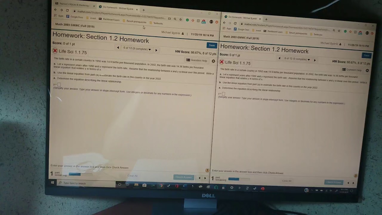 MyMathLab Pearson Glitch 2019 (All Answers, Quick and simple trick)